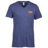 View Image 1 of 3 of Anvil Tri-Blend V-Neck T-Shirt - Men's - Embroidered
