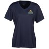 View Image 1 of 3 of Sport-T Moisture Wicking V-Neck Tee - Ladies' - Embroidered