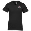 View Image 1 of 2 of Anvil Ringspun Lightweight V-Neck Tee - Men's - Colours - Embroidered