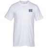 View Image 1 of 3 of Super Weight Jersey Tee - White - Embroidered