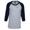 View Image 1 of 3 of M&O Cotton Baseball Tee - Grey - Embroidered