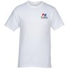 View Image 1 of 3 of M&O Gold Soft Touch T-Shirt - White - Embroidered