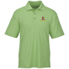 View Image 1 of 3 of Moreno Textured Micro Polo - Men's - Embroidered - 24 hr