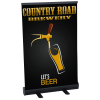 View Image 1 of 4 of Economy Tabletop Retractable Fabric Banner Display - 24"