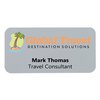 View Image 1 of 1 of Charleston Name Badge - 1-1/2" x 3" - Jeweler's Pinback