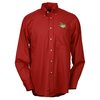 View Image 1 of 1 of Soil Release Button Down Poplin Shirt - Men's