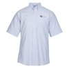 View Image 1 of 3 of Easy Care Short Sleeve Stripe Oxford Shirt - Men's