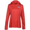 View Image 1 of 3 of Zone Performance Hooded Tee - Ladies' - Embroidered