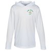 View Image 1 of 3 of Zone Performance Hooded Tee - Youth - Embroidered