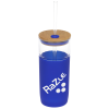 View Image 1 of 1 of Poppi Glass Tumbler with Straw - 18 oz.