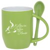 View Image 1 of 3 of Rounded Spooner Coffee Mug - 11 oz.