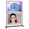 View Image 1 of 4 of FrameWorx Dual-Banner Stand - 41-1/2" - Double Sided