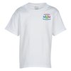 View Image 1 of 3 of Everyday Blend T-Shirt - Youth - White - Embroidered