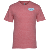 View Image 1 of 3 of Soft Tri-Blend Jersey T-Shirt - Embroidered