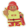 View Image 1 of 2 of Shaped Mini Aqua Pearls Hot/Cold Pack - Firefighter
