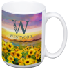 View Image 1 of 1 of Value White Coffee Mug - 14 oz - Full Colour