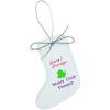 View Image 1 of 3 of Jade Crystal Ornament - Stocking - Full Colour