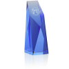View Image 1 of 2 of Blue Crystal Pillar Award