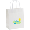 View Image 1 of 1 of Matte Shopping Bag - 10-3/4" x 8" - White - Full Colour