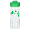 View Image 1 of 3 of PolySure Out of the Block Water Bottle with Flip Lid - 16 oz. - Clear