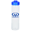 View Image 1 of 3 of PolySure Out of the Block Water Bottle with Flip Lid - 24 oz. - Clear