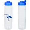 View Image 1 of 3 of Refresh Clutch Water Bottle with Flip Lid - 28 oz. - Clear