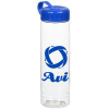 View Image 1 of 2 of Clear Impact Halcyon Water Bottle with Tethered Lid - 24 oz.