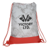 View Image 1 of 3 of Marble Print Drawstring Sportpack