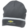 View Image 1 of 2 of Edge Stripe Knit Beanie