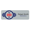 View Image 1 of 1 of Savannah Metal Name Badge - 1" x 3" - Jeweler's Pinback