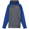 View Image 1 of 3 of Dynamic Heather Two-Tone Hoodie - Youth