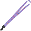 View Image 1 of 1 of Dye-Sub Lanyard - 3/4" - 32" - Plastic Bulldog Clip