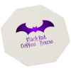 View Image 1 of 1 of High-Density Pulpboard Coaster - Octagon - White - Foil
