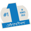 View Image 1 of 1 of High-Density Pulpboard Coaster - Number 1 - White