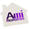 View Image 1 of 1 of High-Density Pulpboard Coaster - House - White - Foil