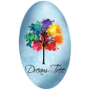 View Image 1 of 1 of Full Colour Chrome Sticker - Oval - 3" x 5"