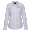 View Image 1 of 3 of Cutter & Buck Epic Easy Care Stretch Oxford Stripe Shirt - Ladies'