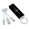 View Image 1 of 5 of Capsule Duo Charging Cable Keychain - 24 hr