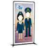 View Image 1 of 1 of FrameWorx Banner Stand - 54 inches - Two Faces Cut Out