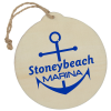 View Image 1 of 2 of Wood Ornament - Round-Closeout
