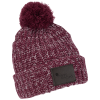 View Image 1 of 4 of Pom Pom Beanie with Cuff - Patch