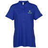 View Image 1 of 3 of Under Armour Corporate Performance Mock Collar Polo - Ladies' - Full Colour