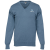 View Image 1 of 3 of Fine Gauge Cotton Blend V-Neck Sweater