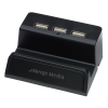 View Image 1 of 6 of Stellar Light-Up Logo Phone Stand with USB Hub