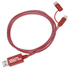 View Image 1 of 7 of Shine Light-Up Duo Charging Cable