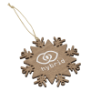 View Image 1 of 3 of Wood Ornament - Snowflake