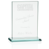 View Image 1 of 3 of Stately Jade Glass Award - 9"