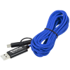 View Image 1 of 7 of Braided 10' Duo Charging Cable