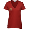 View Image 1 of 3 of Lacoste Cotton V-Neck  T-Shirt - Ladies'