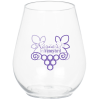View Image 1 of 1 of Clear Plastic Stemless Wine Glass - 4 oz.